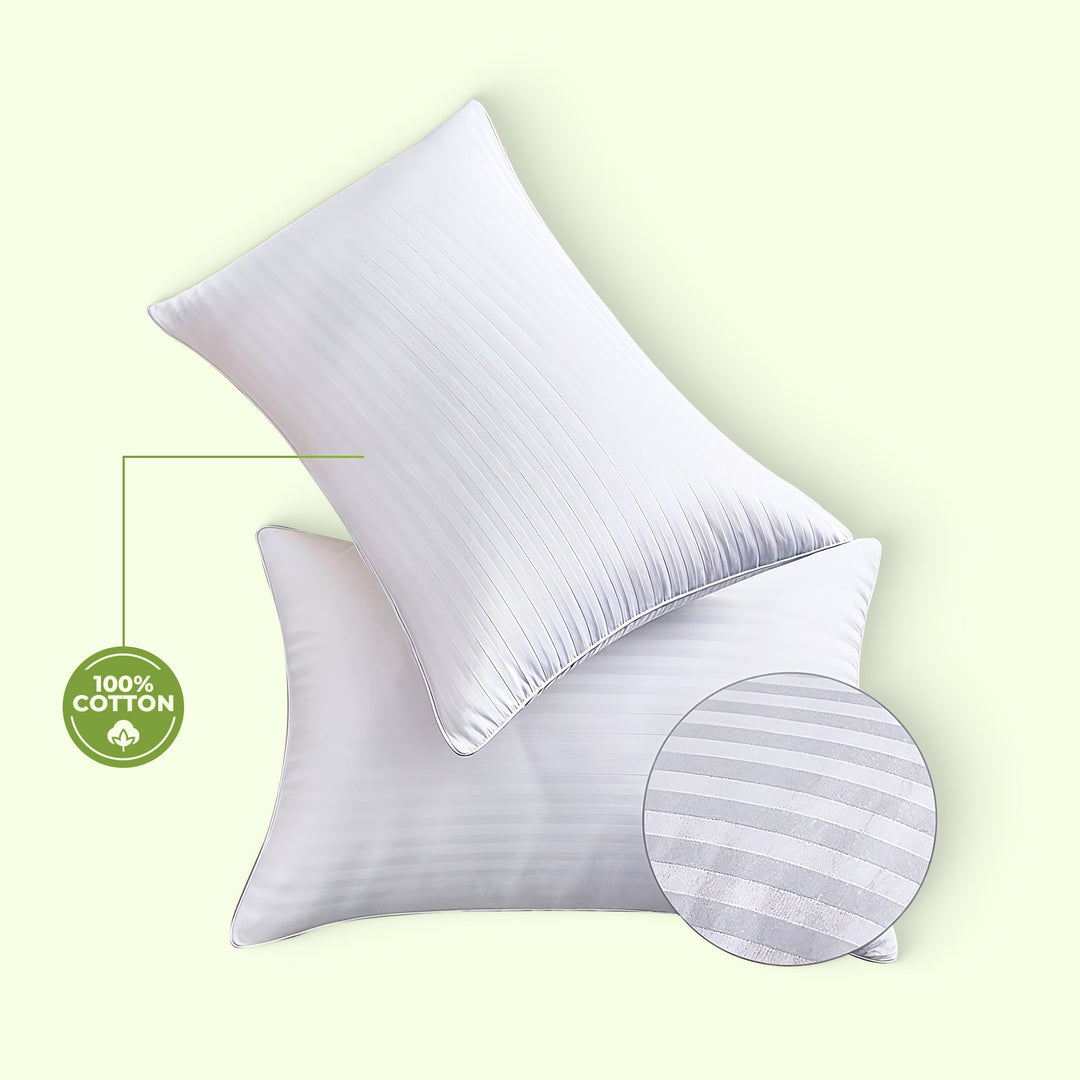 "Adjustable layer pillow, customizable firmness, white with ergonomic design, perfect for neck and head support, health produ