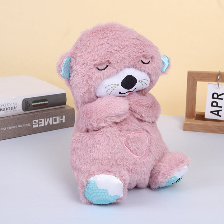 Adorable plush breathing otter toy providing relaxation; soft, cozy design offers calming effect for kids and adults.