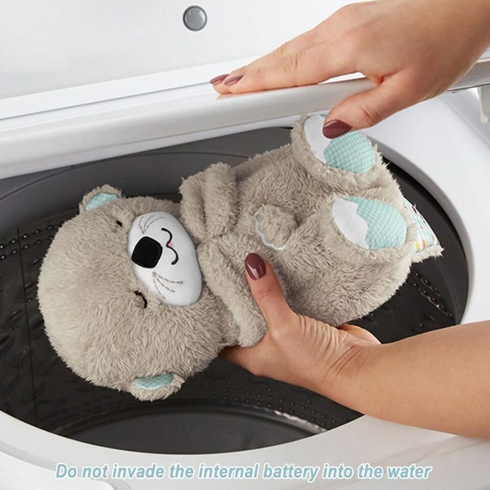 Adorable plush breathing otter toy providing relaxation; soft, cozy design offers calming effect for kids and adults.
