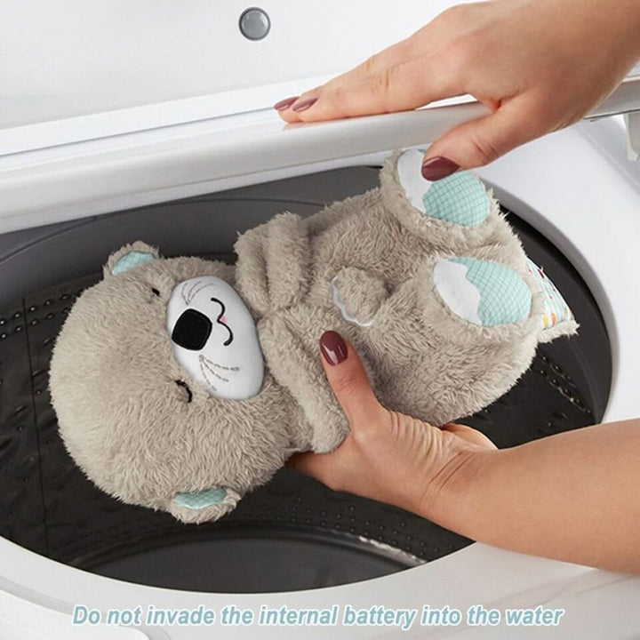 Adorable plush breathing otter toy providing relaxation; soft, cozy design offers calming effect for kids and adults.