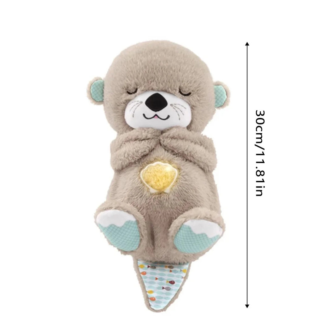Adorable plush breathing otter toy providing relaxation; soft, cozy design offers calming effect for kids and adults.