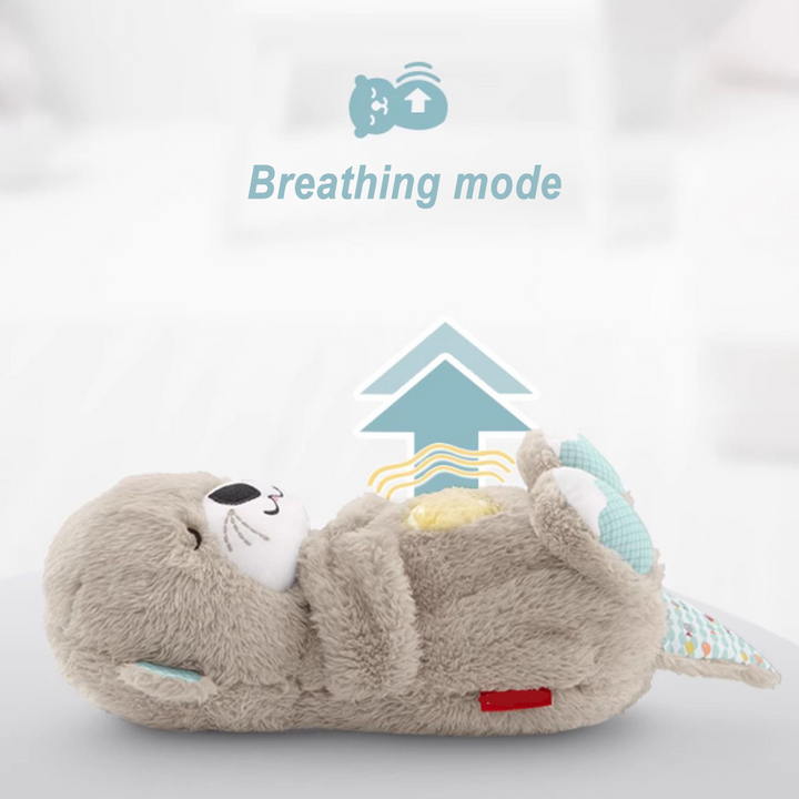Adorable plush breathing otter toy providing relaxation; soft, cozy design offers calming effect for kids and adults.