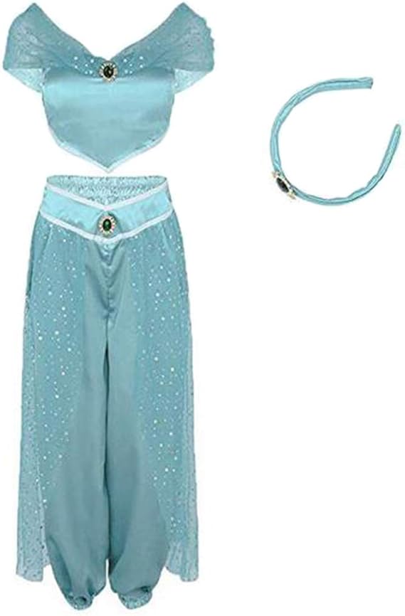 Arabian Princess Shoulder-Free Costume Dress, vibrant colors, shoulder-free design for women, ideal for parties and performan