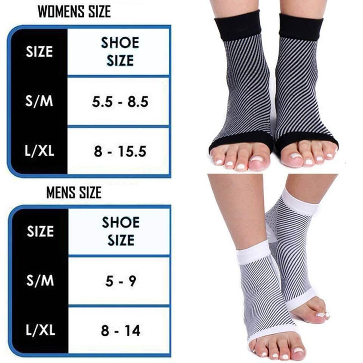 "Black unisex SootheFlex compression sport socks, breathable, seamless design, perfect for athletic performance support."