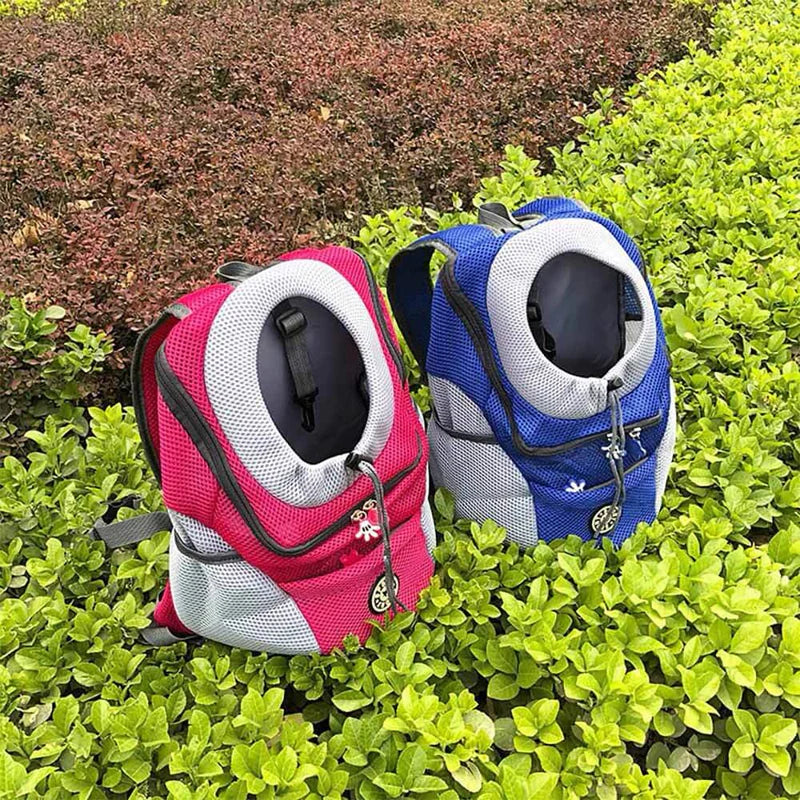 "Comfortable, safe dog carrier backpack for travel with ergonomic design, breathable mesh, and secure harness in modern color
