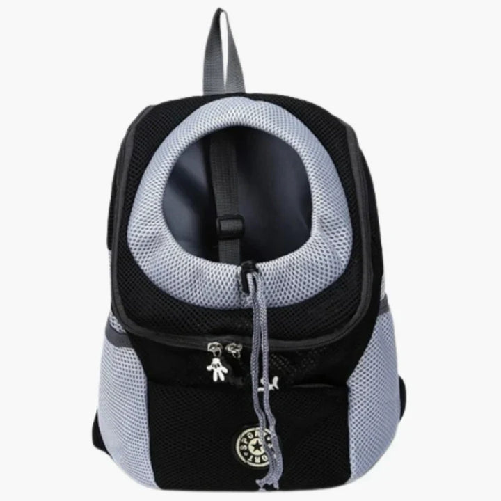 "Comfortable, safe dog carrier backpack for travel with ergonomic design, breathable mesh, and secure harness in modern color