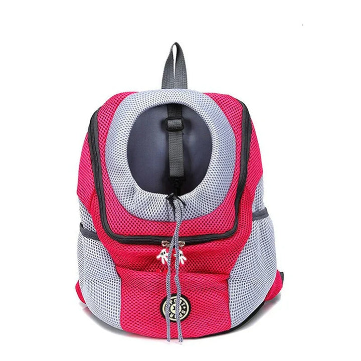 "Comfortable, safe dog carrier backpack for travel with ergonomic design, breathable mesh, and secure harness in modern color