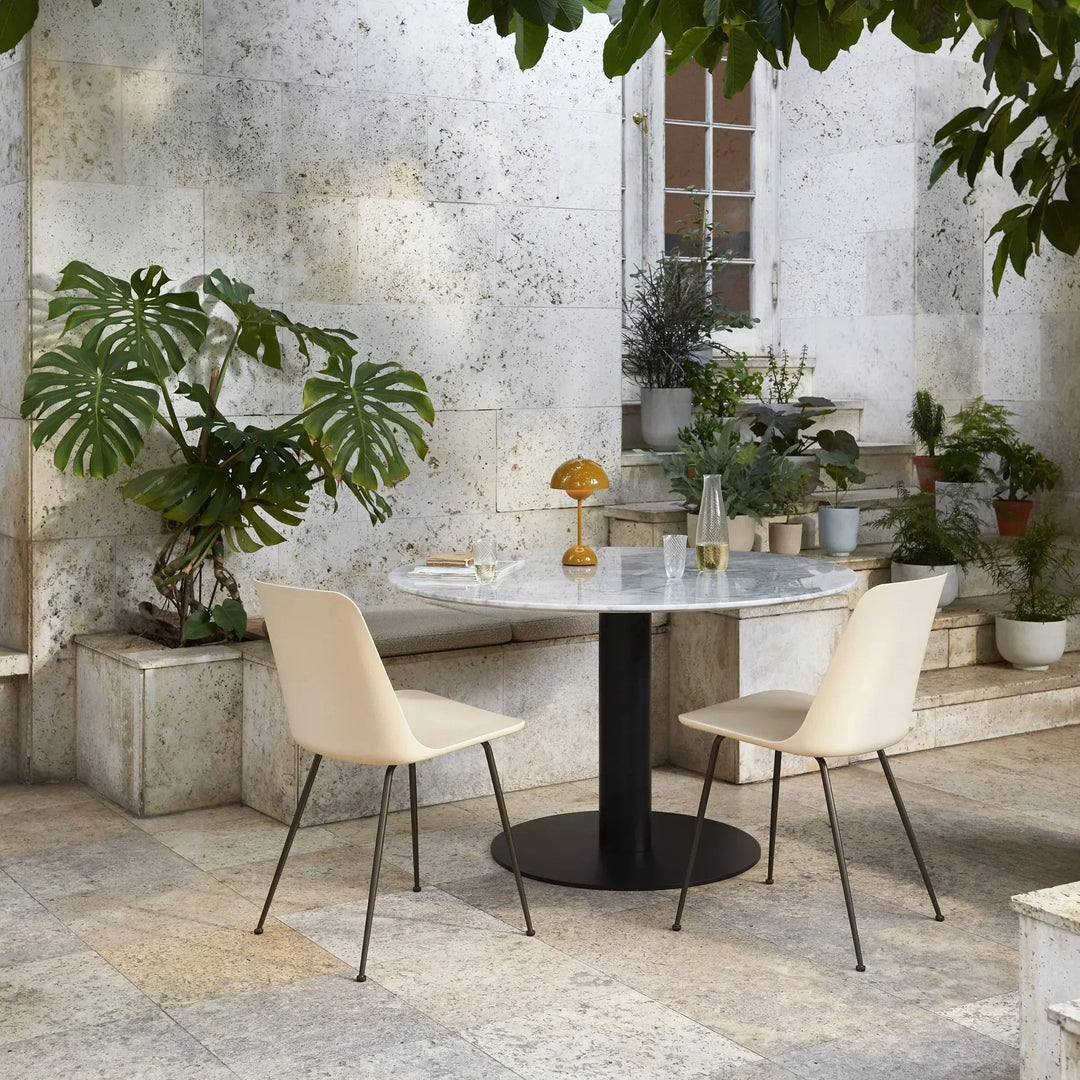 Cordless Retro LED Table Lamp with umbrella shade; emits warm glow; portable and customizable with modern energy-efficient de