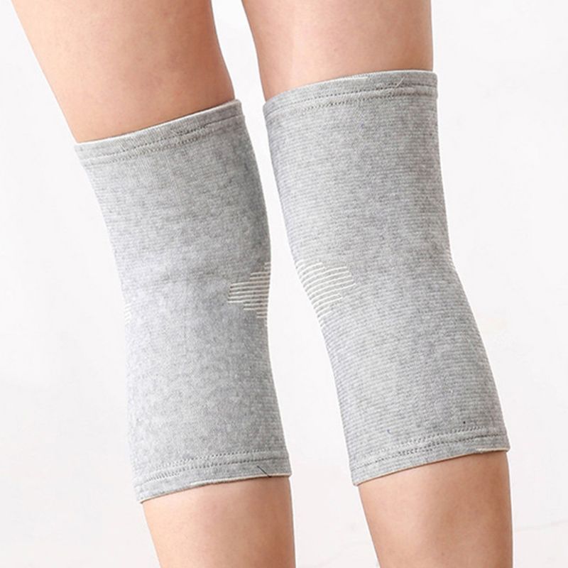"Eco-friendly bamboo knee support showing soft compression fabric and moisture-wicking design for enhanced comfort."