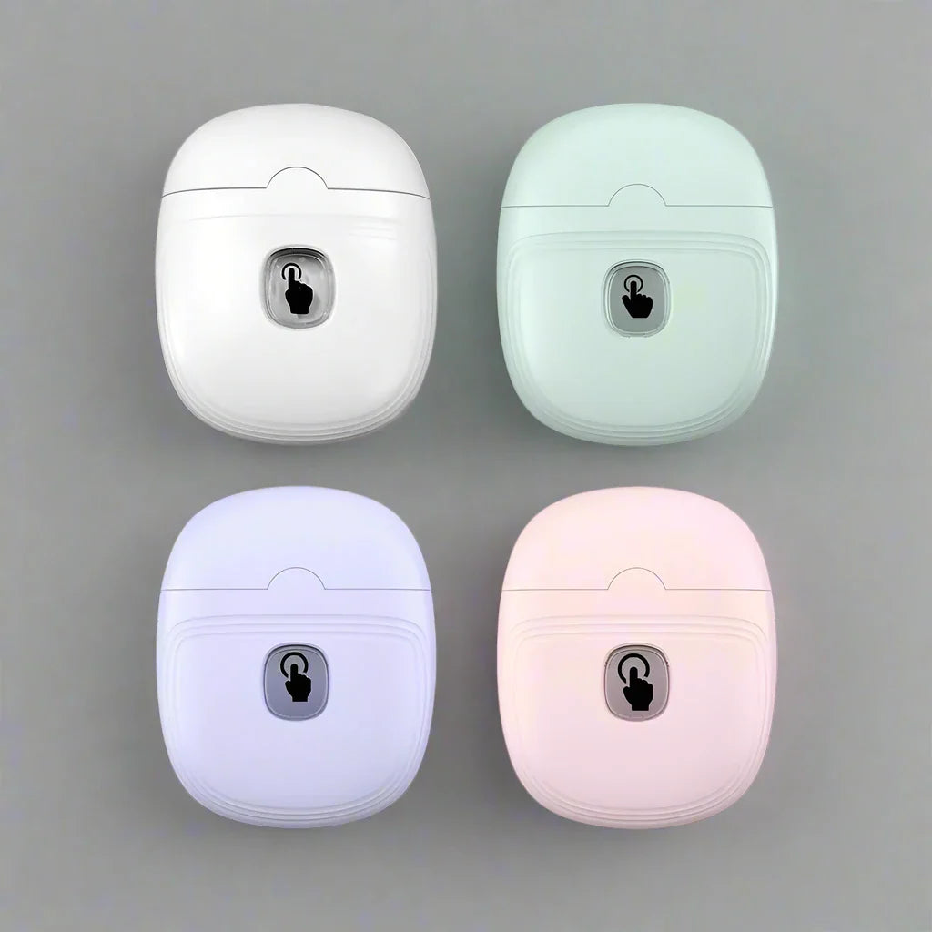 Electric nail clippers with built-in LED light, ergonomic design, motorized cutting, and USB charging for precise grooming.