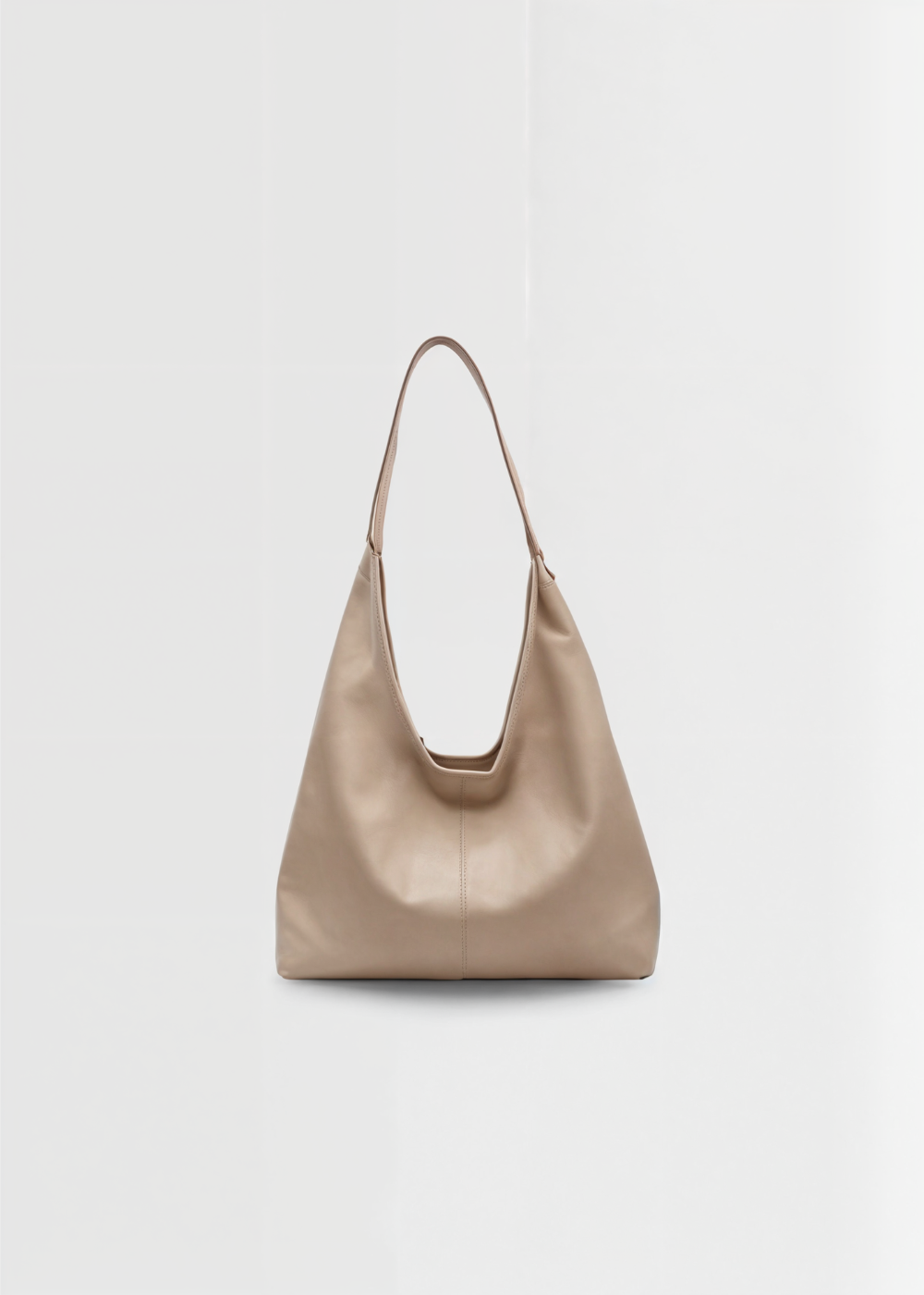 Elegant women's vegan leather tote handbag, spacious, vintage design, in brown, perfect for style and practicality.