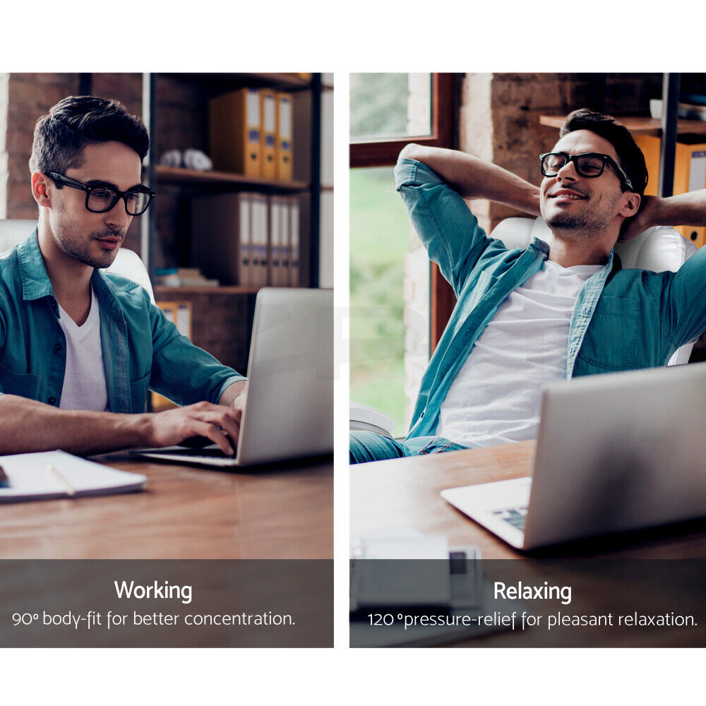 "Ergonomic retractable office chair in black leather with chrome base, featuring adjustable height and armrests for comfort."