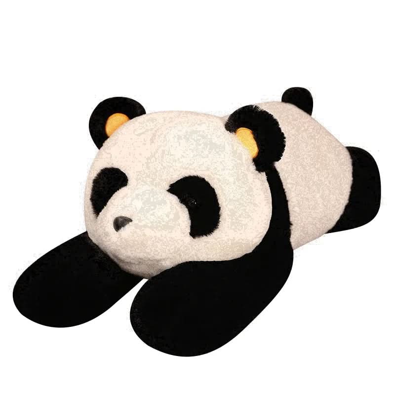 "Giant Lazy Panda Plush Toy, oversized and cuddly, featuring a soft texture, ideal for kids and babies' room decor."