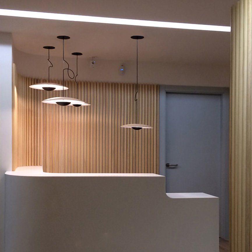 Ginger Nordic Pendant Light, metal with woodgrain and matte black finish, sleek design, ideal for modern interiors.
