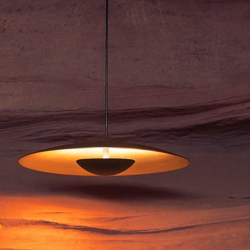 Ginger Nordic Pendant Light, metal with woodgrain and matte black finish, sleek design, ideal for modern interiors.