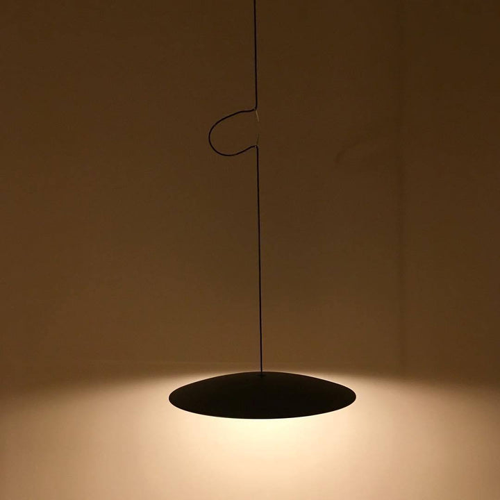 Ginger Nordic Pendant Light, metal with woodgrain and matte black finish, sleek design, ideal for modern interiors.