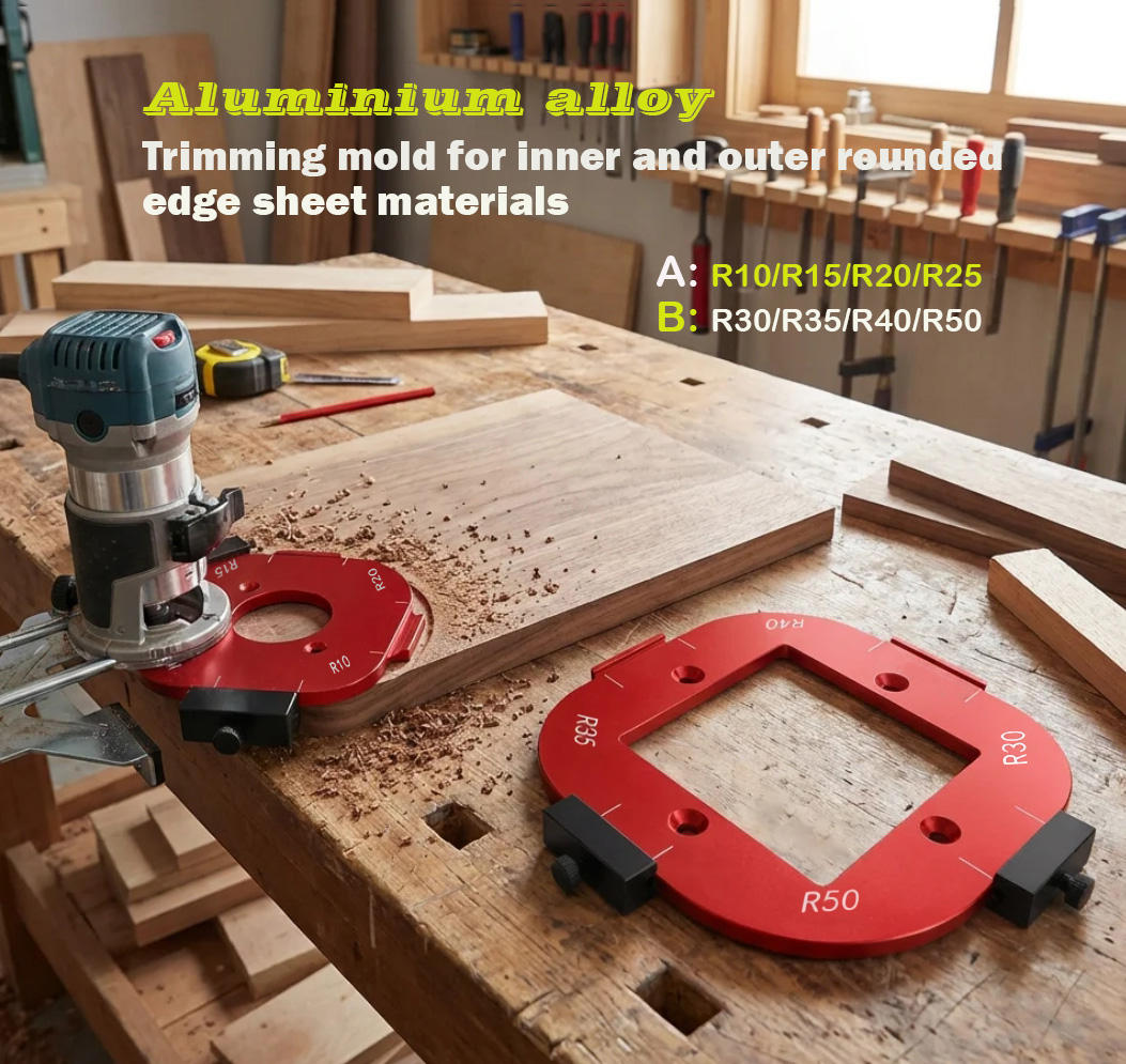 Woodworking Corner Radius Router Template