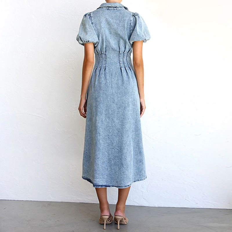 Women's Casual Button-Down Shirt Dress - Effortless Summer Style