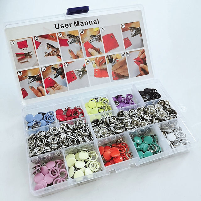 DIY Metal Snaps Buttons Kit for Fabric & Crafts