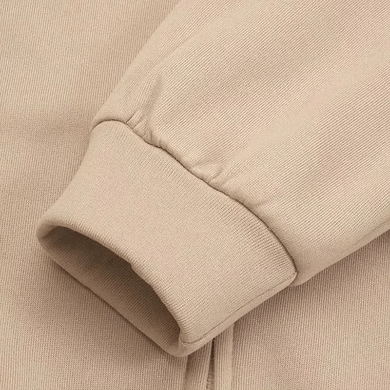 Khaki women's hooded vest jacket with pocket, featuring a front zipper and soft polyester fabric for comfort and style.