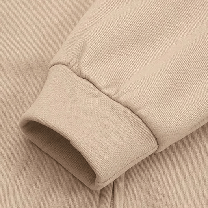 Khaki women's hooded vest jacket with pocket, featuring a front zipper and soft polyester fabric for comfort and style.