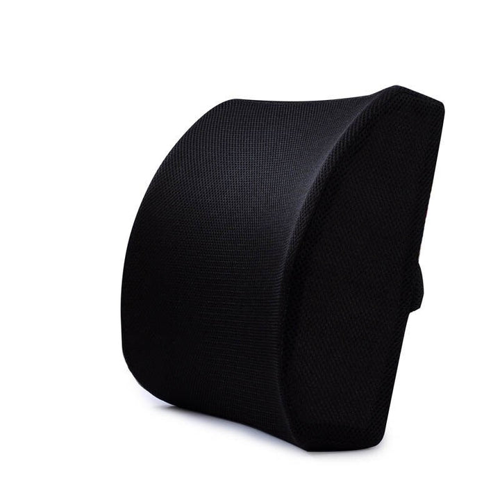 Memory Foam Back & Seat Cushion Set with ergonomic design, gel layer; ideal for office chairs, car seats, relieves pain.