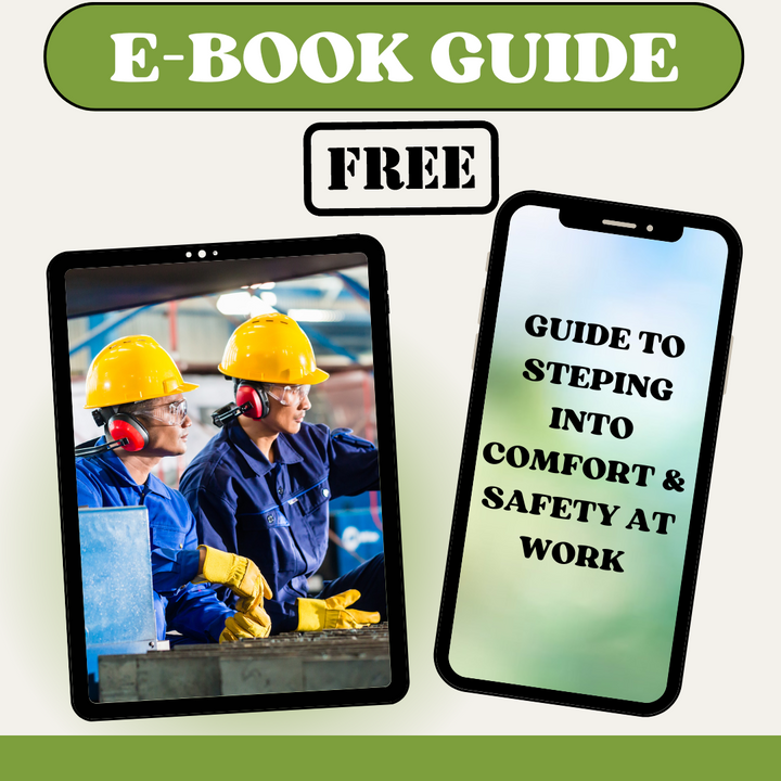 "Men's ultra-light breathable steel toe shoes, black and red, front view. Offers safety and comfort for work environments."