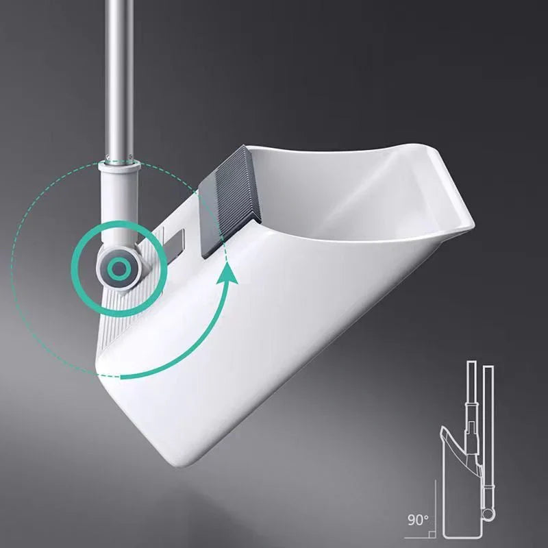 "Multifunctional broom and dustpan set for home cleaning, ergonomic 105 cm handle, 3-in-1 design, modern aesthetic."
