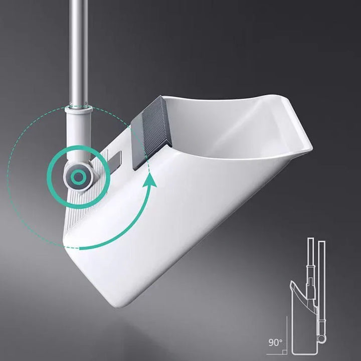 "Multifunctional broom and dustpan set for home cleaning, ergonomic 105 cm handle, 3-in-1 design, modern aesthetic."