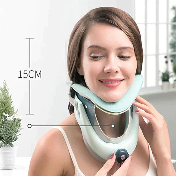 "Orthopaedic cervical collar brace for neck pain relief, ergonomic design, adjustable, breathable fabric, personal fit"