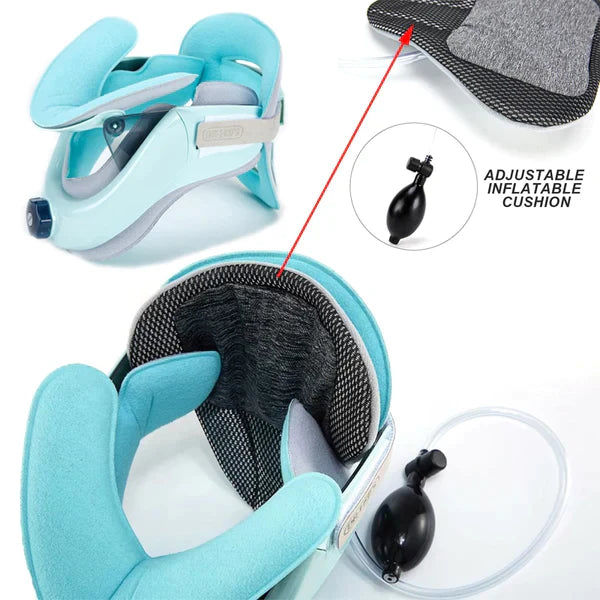 "Orthopaedic cervical collar brace for neck pain relief, ergonomic design, adjustable, breathable fabric, personal fit"