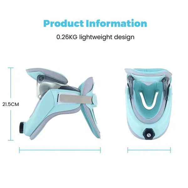 "Orthopaedic cervical collar brace for neck pain relief, ergonomic design, adjustable, breathable fabric, personal fit"