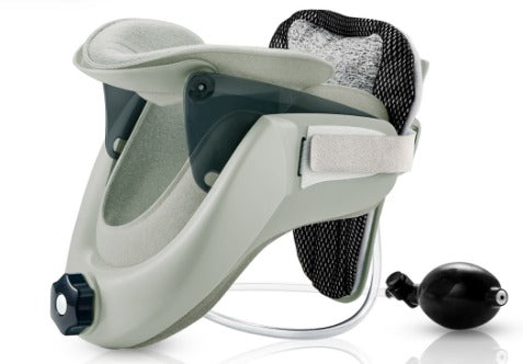"Orthopaedic cervical collar brace for neck pain relief, ergonomic design, adjustable, breathable fabric, personal fit"
