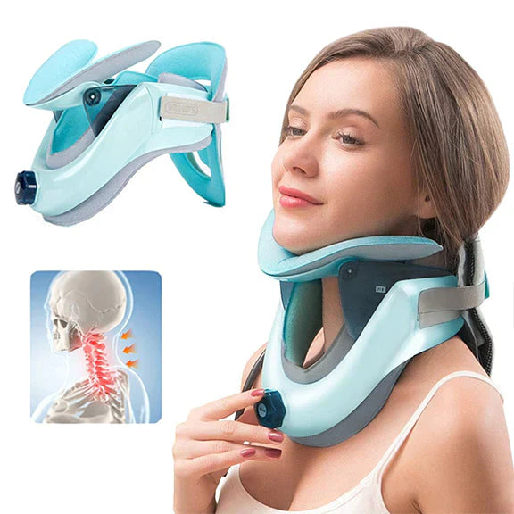 "Orthopaedic cervical collar brace for neck pain relief, ergonomic design, adjustable, breathable fabric, personal fit"