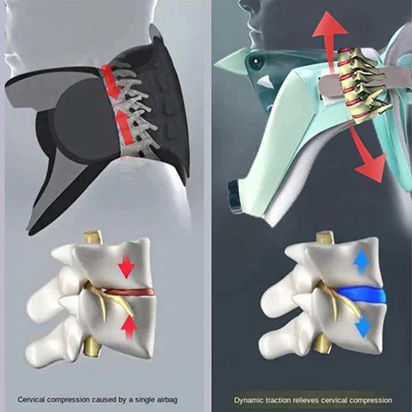 "Orthopaedic cervical collar brace for neck pain relief, ergonomic design, adjustable, breathable fabric, personal fit"