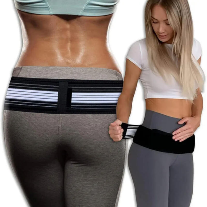 Orthopedic belt for back relief, breathable design, supports vertebrae alignment, adjustable fit, relieves pain and sciatica.