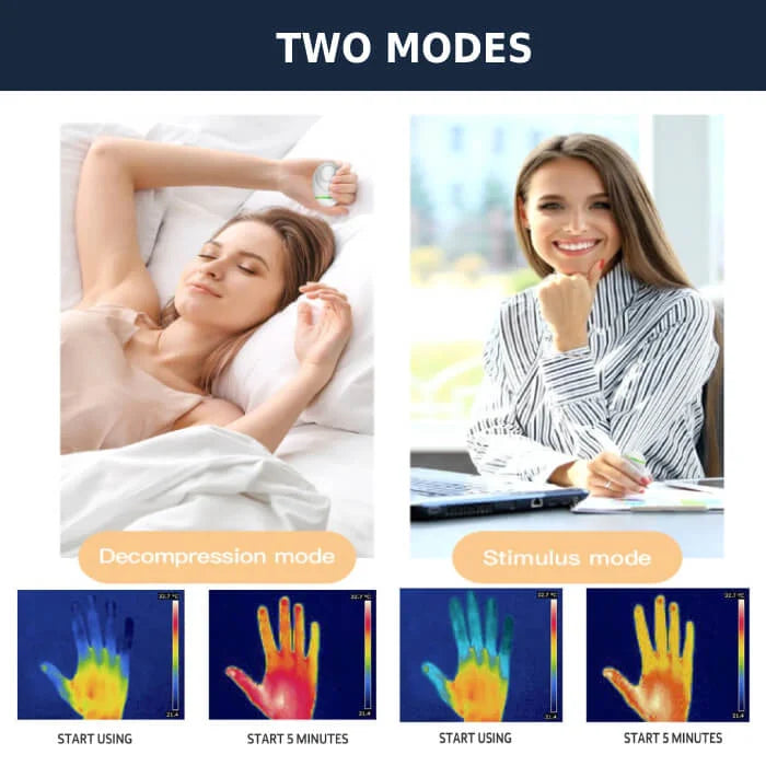 "Portable Sleep Aid Device in calming Green, sleek design for insomnia relief, improving sleep quality and ease of use."