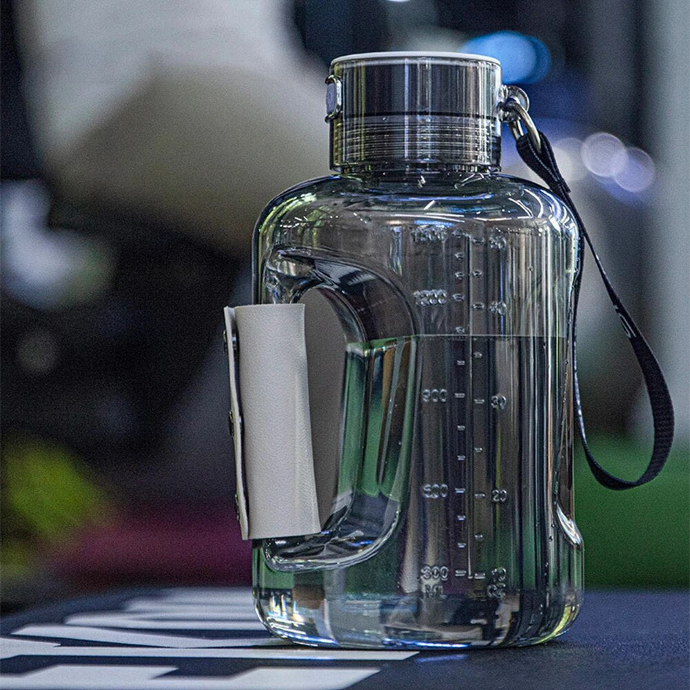 Portable hydrogen water bottle generator with electrolysis technology, clear durable design, and 450mL capacity for health.