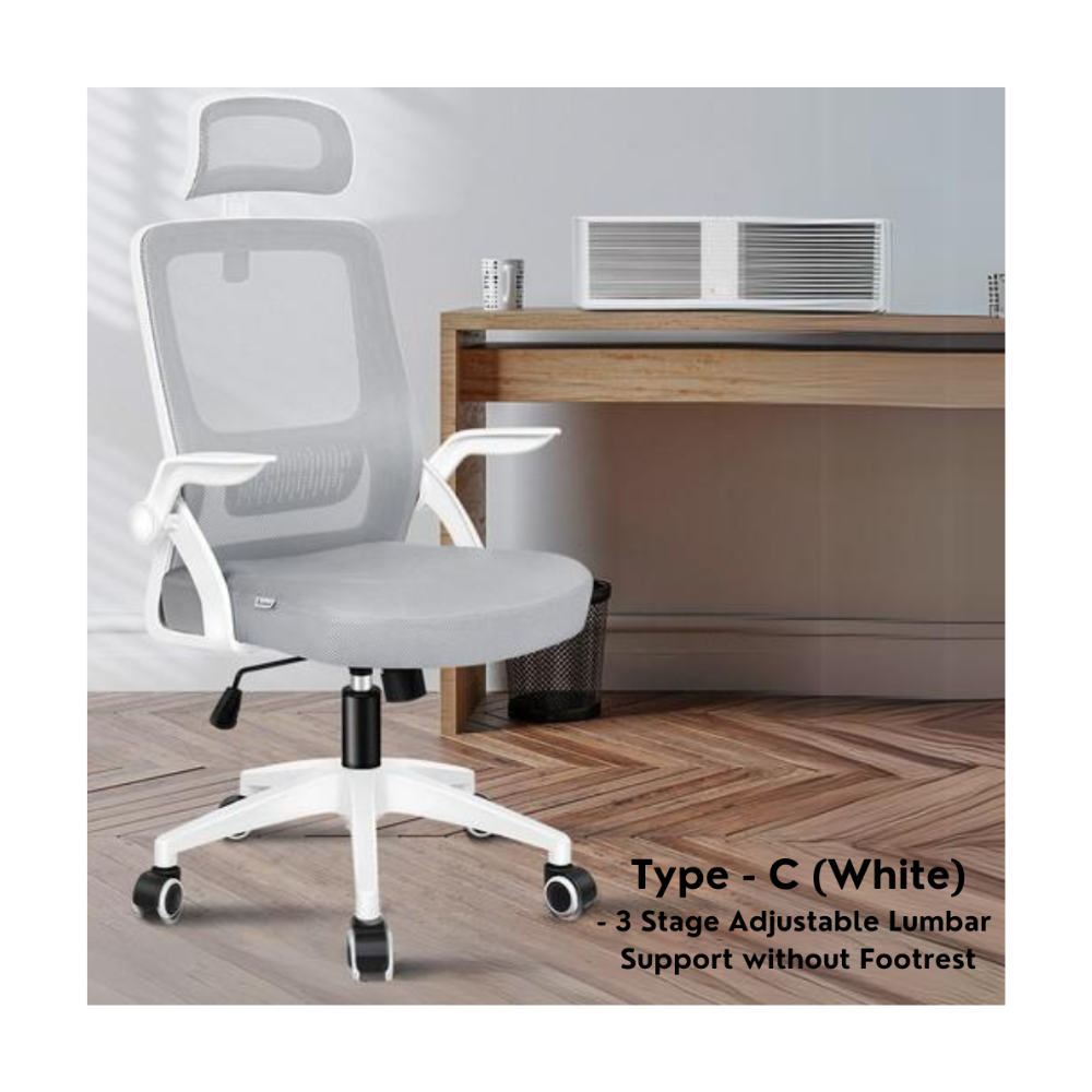 "Premium black mesh office chair with adjustable headrest and ergonomic design for maximum comfort and ventilation."