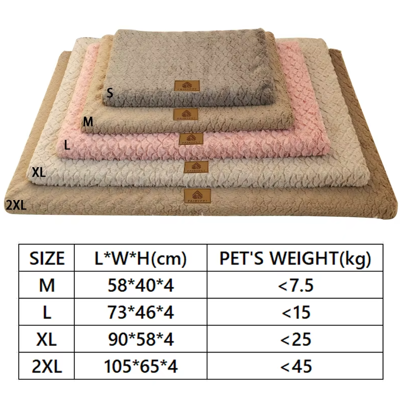 "Soft fluffy orthopaedic pet mat, plush dog & cat bed, joint support, cozy for older pets, ideal for floor and crate use."