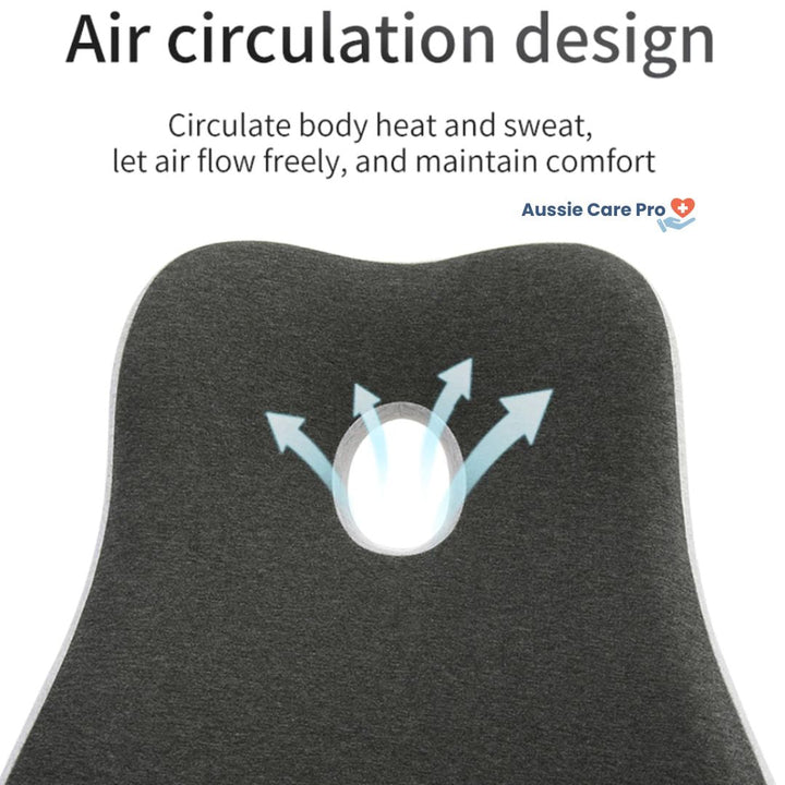 "Ultimate comfort lumbar pillow with memory foam providing ergonomic support for office chairs and car seats, promotes wellne