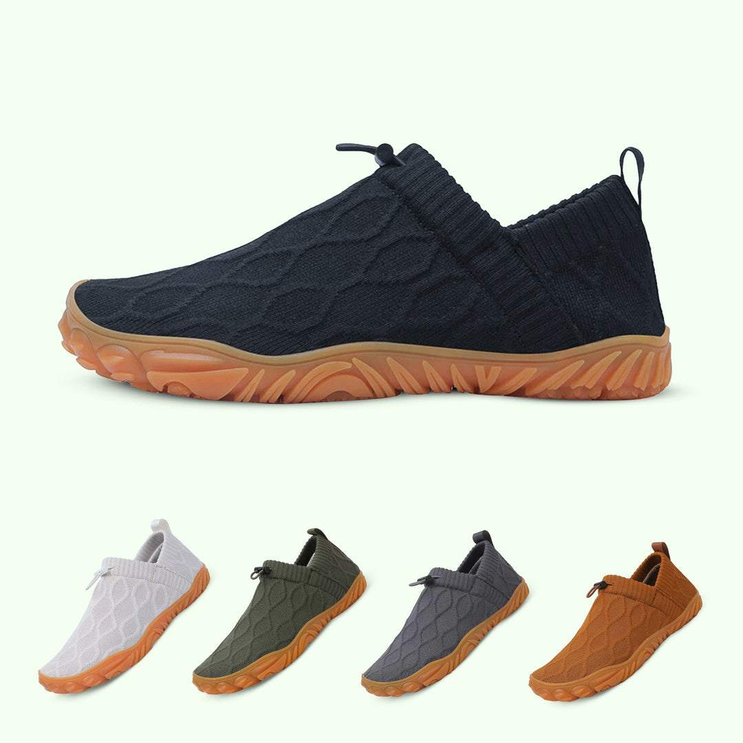 "Ultralight flexible unisex slip-on barefoot shoes, showcasing slip-on design and available in versatile colors."