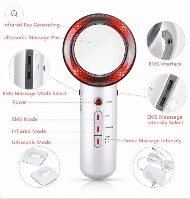 Unisex EMS Body Slimming Massager with sleek design, customizable intensity, and ergonomic grip for effective toning and slim