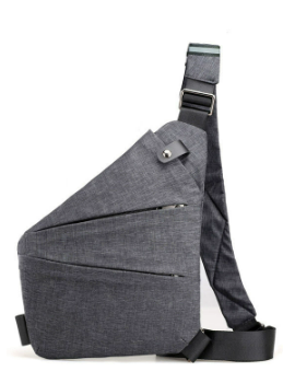 Unisex anti-theft crossbody bag with hidden pockets, ergonomic design, secure zipper, and water-resistant fabric, perfect for