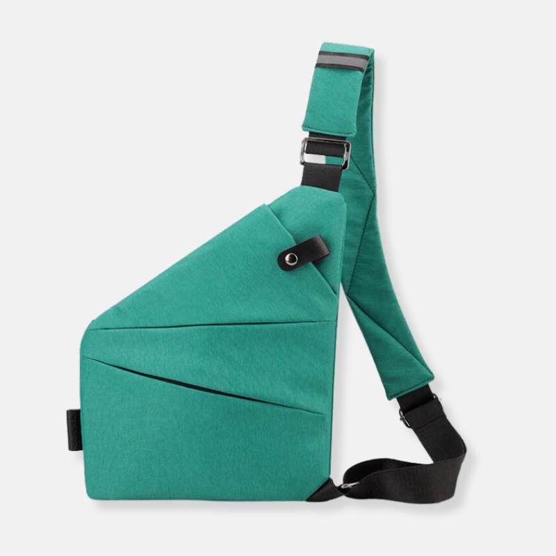 Unisex anti-theft crossbody bag with hidden pockets, ergonomic design, secure zipper, and water-resistant fabric, perfect for