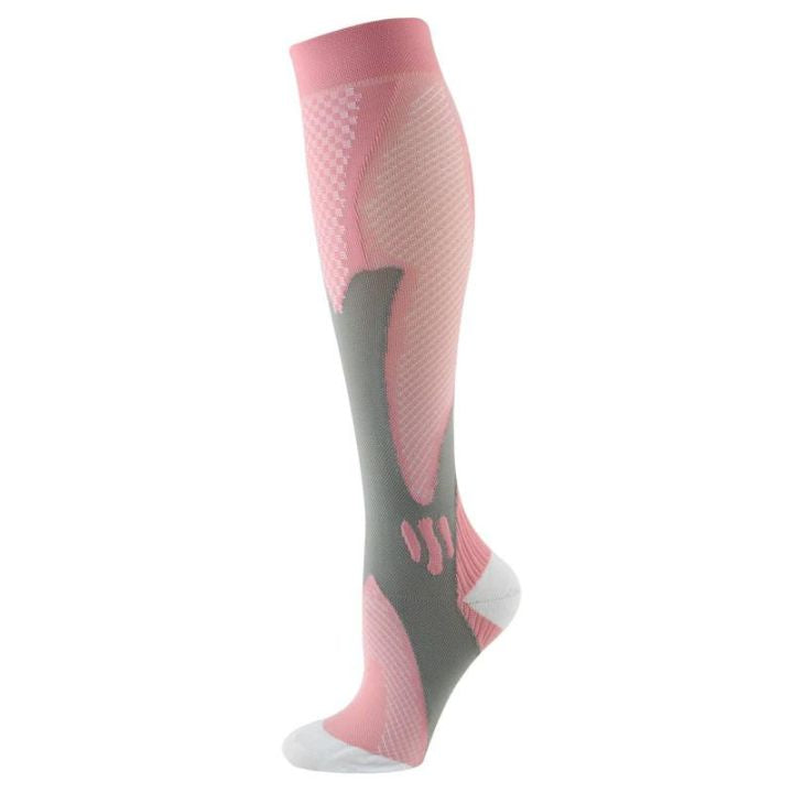 "Unisex compression socks for swelling relief, 20-30 mmHg, black color, breathable material, ideal for circulation support."