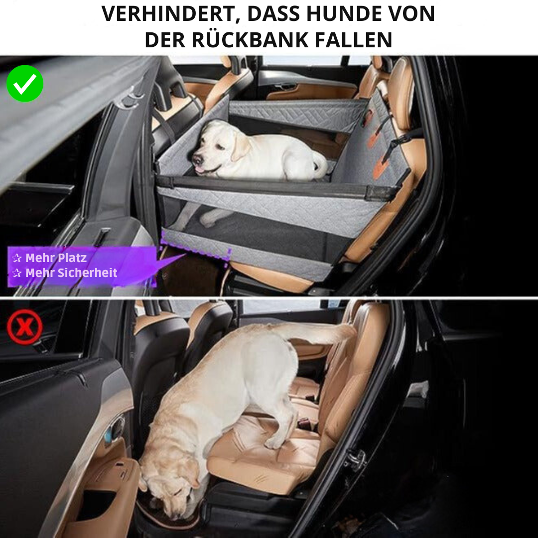 Waterproof dog car safety mat with memory foam, offering comfort and protection; fits all vehicle interiors seamlessly.