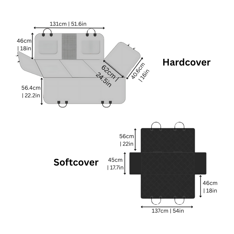 Waterproof pet car seat cover with non-slip design for dogs, providing plush comfort and protection in backseat.