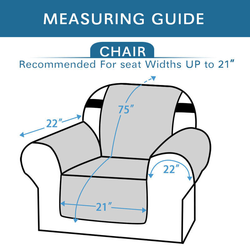 "Water-repellent non-slip reversible sofa cover protecting couch from spills and stains with pet sitting on it"