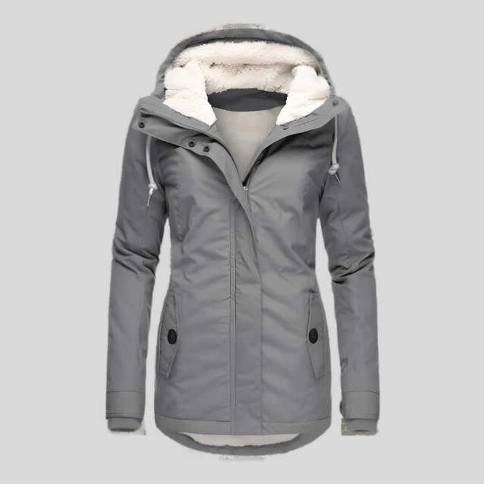 Women's extended waterproof winter jacket, featuring durable fabric, thermal insulation, and stylish design for optimal warmt